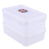 Sadstory 11 Quart Clear Plastic Storage Containers with Lid, Plastic