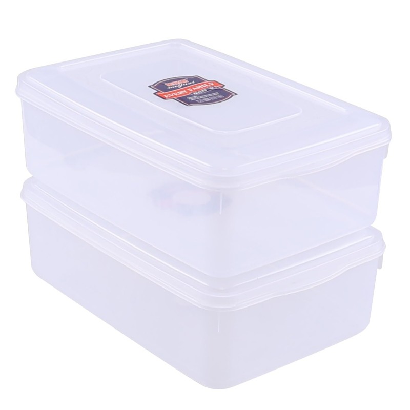 Sadstory 11 Quart Clear Plastic Storage Containers with Lid, Plastic