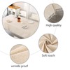 SUCHDECO Beige Lienen Rectangular Tablecloth Washable Kitchen Tablecloth for Birthday