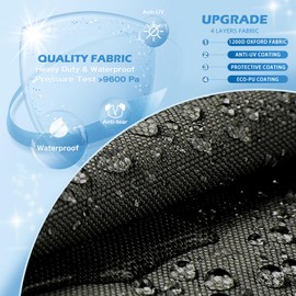 1200D Waterproof Jet Ski Cover, 120"-135" Trailerable 2-3 Seater PWC