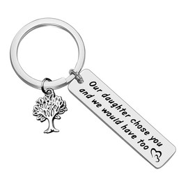 Son in Law Gifts Keyring Our Daughter Chose You and We Would Have Too Keyring Gifts for Son in Law Wedding Gifts Christmas Birthday Gifts for Son in Law