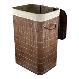 Makom Home Cesto Para Ropa Sucia Y Lavandería De Bambú 40*30*60cm Mh-13
