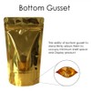 Rightpak Stand Up Pouches 50 Pieces 13cm x 21cm, Gold