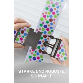 Wenter.S Luggage Straps - Unique Luggage Strap - Premium Luggage Strap for Customizing Your Suitcase - Strap in Stylish Designs - Luggage Strap - Practical Luggage Strap White