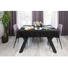 NIBLO Tablecloth, Table Runner, Table Linen, Table Decoration, Tablecloth (Black,