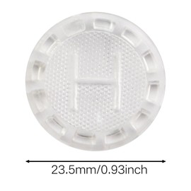 CChiai 3PCS 80677 Faucet Index Buttons Universal Bathroom Hot Cold Sink Steering Shower Knob Replacement Handle Remodeling Decorative Faucet Handle Decorative Cover Transparent