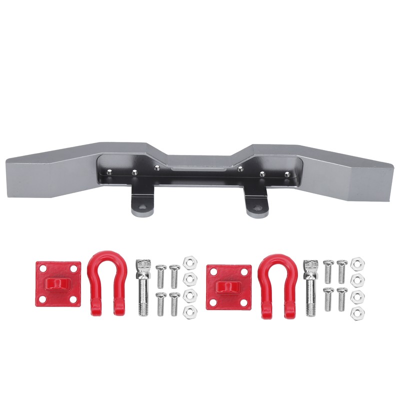 Aluminium Alloy Front Bumper CNC Polished Surface DIY for 1/16