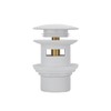 Brass Tub Plug, Pop Up Drain Fits Most Tub Kits