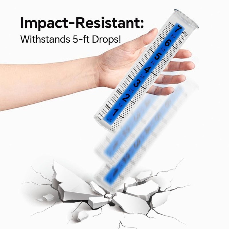 Rain Gauge Outdoor for Yard, Heavy Duty Rain Guage Gage