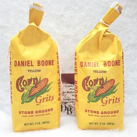 Daniel Boone Fresh Coarse Stone Ground Yellow Corn Grits 2/2 Pound Bags
