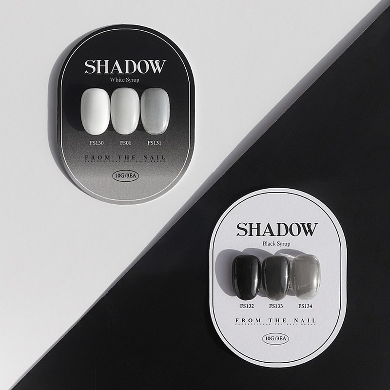 From the Nail Shadow 3 Piece Set White Syrup Gel