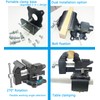 MYTEC 2-In-1 Bench Vise Heavy Duty for Workbench, 6.0" black,