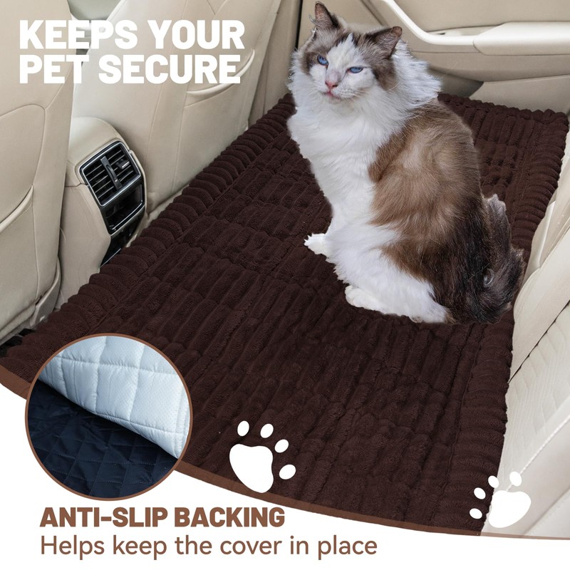 Gdmhy Dog Bed for Car Back Seat, Waterproof Dog Blanket