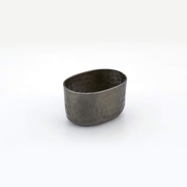 American Metalcraft ASPB - Soporte para paquetes de azúcar de aluminio martillado, negro, 6 onzas