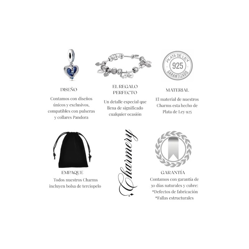 Dije de Plata con Luciernaga, Charm Plata 925 Luciernaga Evangeline