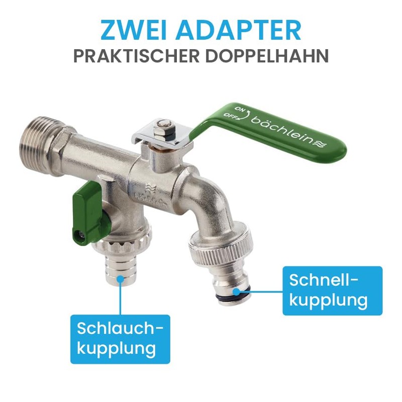 Bächlein Universal double outlet tap