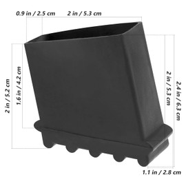 4Pcs Ladder Feet Covers Non-Slip,Rubber Steep Ladder Foot Replacements Non-Skid Extension Ladder Feet Protectors,Household Non-Skid Ladder Cover,Safe Ladder Pads Ladder Accessories(Black)