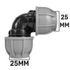 mdpe Elbow polyethylene Compression Fittings for mdpe Water Supply Pipe