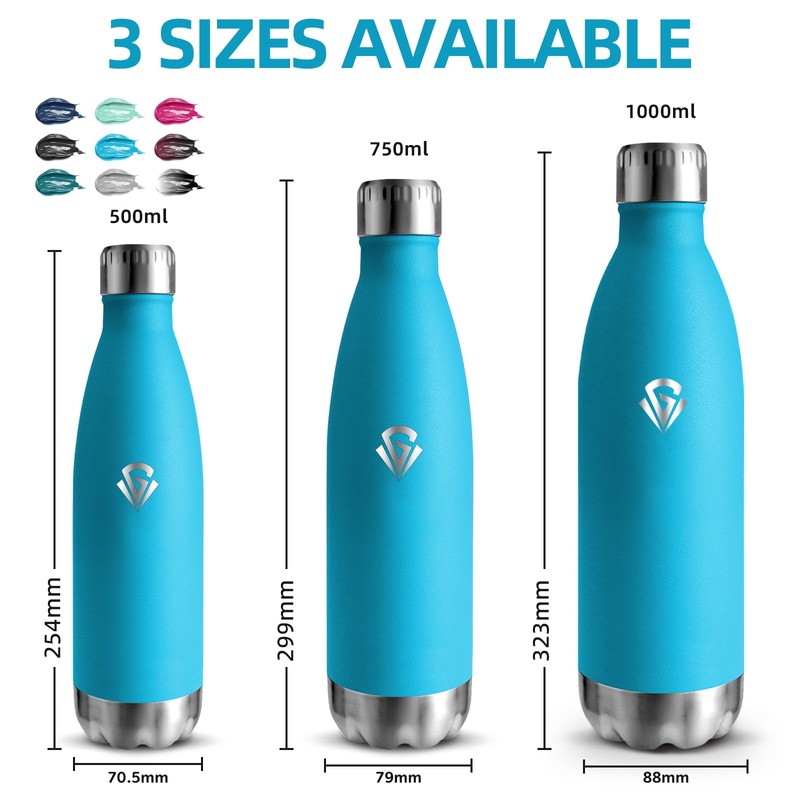 Grsta Thermos Flask, 750 ml, Stainless Steel, BPA-Free, Leak-Proof, Cold