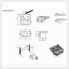 Linak Desk Panel DPAK06, Ergonomic Control for Height-Adjustable Desks, Anthracite