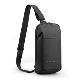 FANDARE Lightweight Chest Bag Ultra Thin Sling Backpack Shoulder Bag Crossbody Shoulder Bag Sports Bag Waterproof Daypacks for Men Commuting College Travel Hiking Hiking, black
