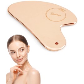 GUASHAPE Stainless Steel Gua Sha Facial Tools | Guasha Tool for Face in Rose Gold for Sculpting, Shaping, Reduce Puffiness, Tension Relief