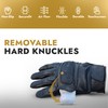 PROTEC StrikerShield Genuine Leather Removable Hard Knuckle Tactical Gloves with