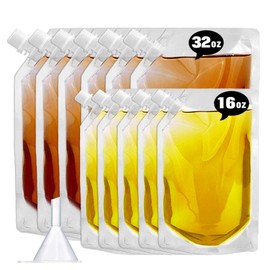 Concealable And Reusable cruise sneak flask Liquor kit，Rum Runners Alcohol Juice Travel Plastic Flasks Liquor Bags For Sneak Drink（6-5-0 Kit）