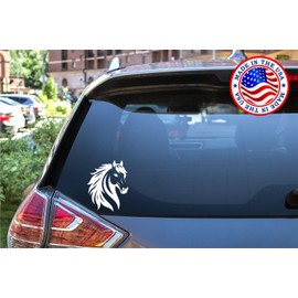 Sunset Graphics & Decals Pretty Horse Silhouette Decal Vinyl Car Sticker | Cars Trucks Vans Walls Laptop Computer Mirror Skateboard Tablet | White | 5.5 inch | SGD000266