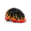 MET - Hooray Children's Cycling Helmet In Black / Flames