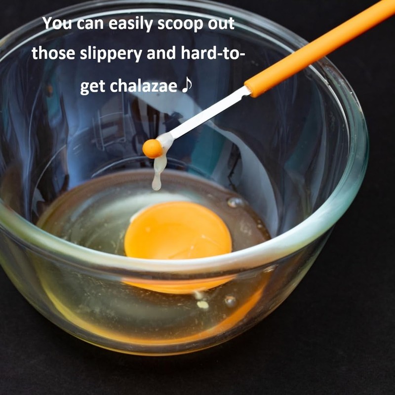 SUNCRAFT Egg Mix Stick, Stainless Steel Blade, Chalazae Removal, Effortless