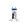 KGM Screw Set for Installing Skirting Boards, white