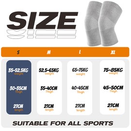 Pack of 2 Knee Brace Women's Osteoarthritis, Knee Support Men Sports, Knee Sleeves, Knee Bandage Knee Pads for Knee Brace Sports, Meniscus Knee Bandages, Knee Support, Knee Bandage, Splint Knee