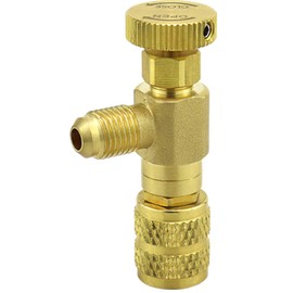 3S SuperSamaStore SHD-516 Rubinetto Shut-Off 5/16 Sae per Bombole Gas Refrigerante R32 - R410A, Valvola di Intervento per Impianti Climatizzazione, Hvac e Frigoristi, Ottone