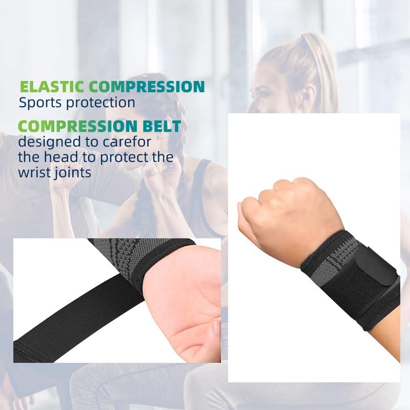 Wrist Strap Compression Wrist Strap Fitness Weightlifting Sprain Tendonitis Carpal