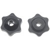 FDXGYH 12 Pcs M6 Threaded Star Knob Nuts Plastic Hexagon