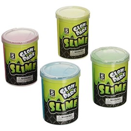 Glow Slime Party Pack - Includes 12 glow in the dark slime containers - Fun Gross and Glow Party Supplies