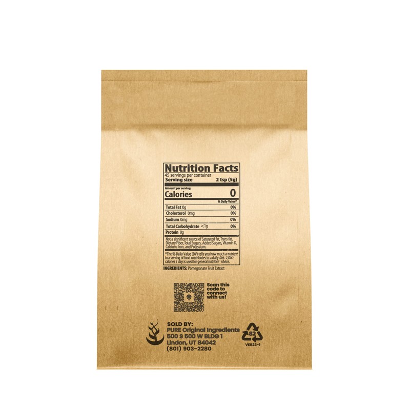 Pure Original Ingredients Pomegranate Fruit Extract Powder (8 oz) Always