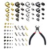LHZHLE Zipper Repair Kit Replacement: 81Pcs #3#5#8#10 Zipper Stop -