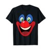 Clown Face Carnival Women's Men's T-Shirt, black