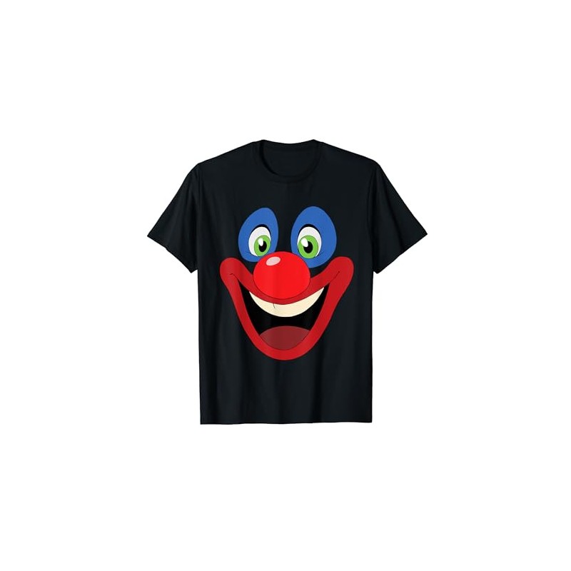 Clown Face Carnival Women's Men's T-Shirt, black