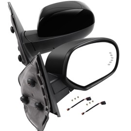 autoparts-depot Heated Fold Memory Arrow Puddle Light Signal Power Mirrors For 07-13 Chevy Gmc
