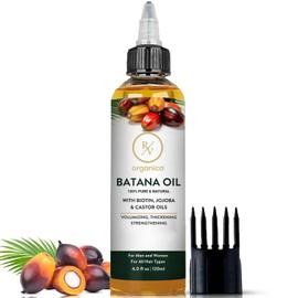 RV Organica Batana Oil For Hair | 100% Pure And Natural | For Hair Strengthening Eyebrows Lashes | Mosturize Dry Scalp add natural shine | Ideal for men and women | 4 fl oz
