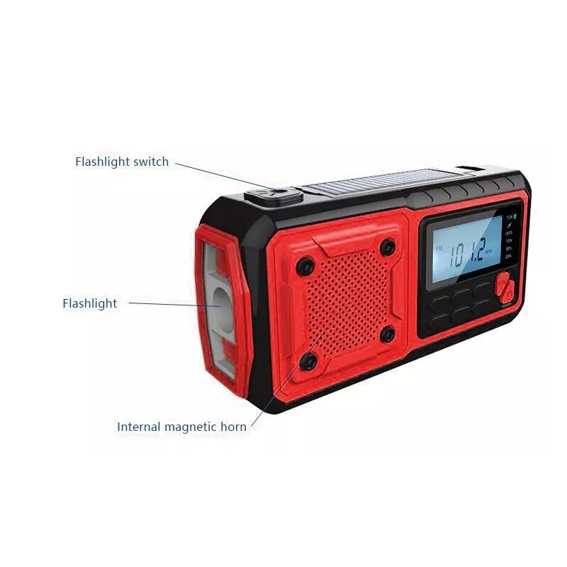 Kaito KA368 Digital Solar Crank AM FM NOAA Weather Radio