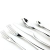 JASHII 18/10 Stainless Steel 20 Piece Mirror Polished Silver Flatware