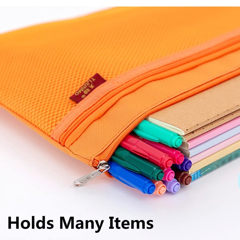 1 x A4 Document Bag Zip Bag Nylon Mesh Bag