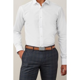 CHAOREN Leather Belts for Men - Ratchet Mens Belt Leather 1 3/8"(35mm) Adjustable, Cut to Fit - Brown