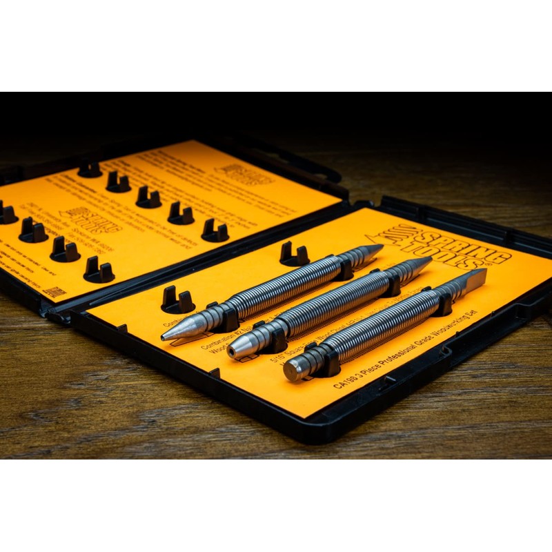 SpringTools CA198 3 Piece Woodworking Set with Nail Starter, Nail
