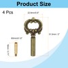 sourcing map 4Pcs Lamp Turn Knob On/Off Lamp Switch Replacement