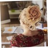 PACKOVE 2pcs Messy Curly Hair Bun Extensions with Hair Tie